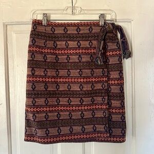 Aztec Wrap Skirt